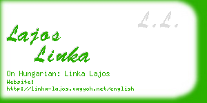 lajos linka business card